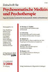 ZEITSCHRIFT FUR PSYCHOSOMATISCHE MEDIZIN UND PSYCHOTHERAPIE雜志封面